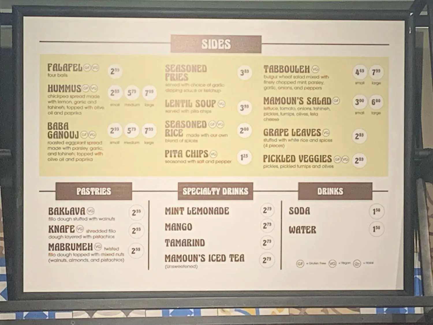 Menu 1