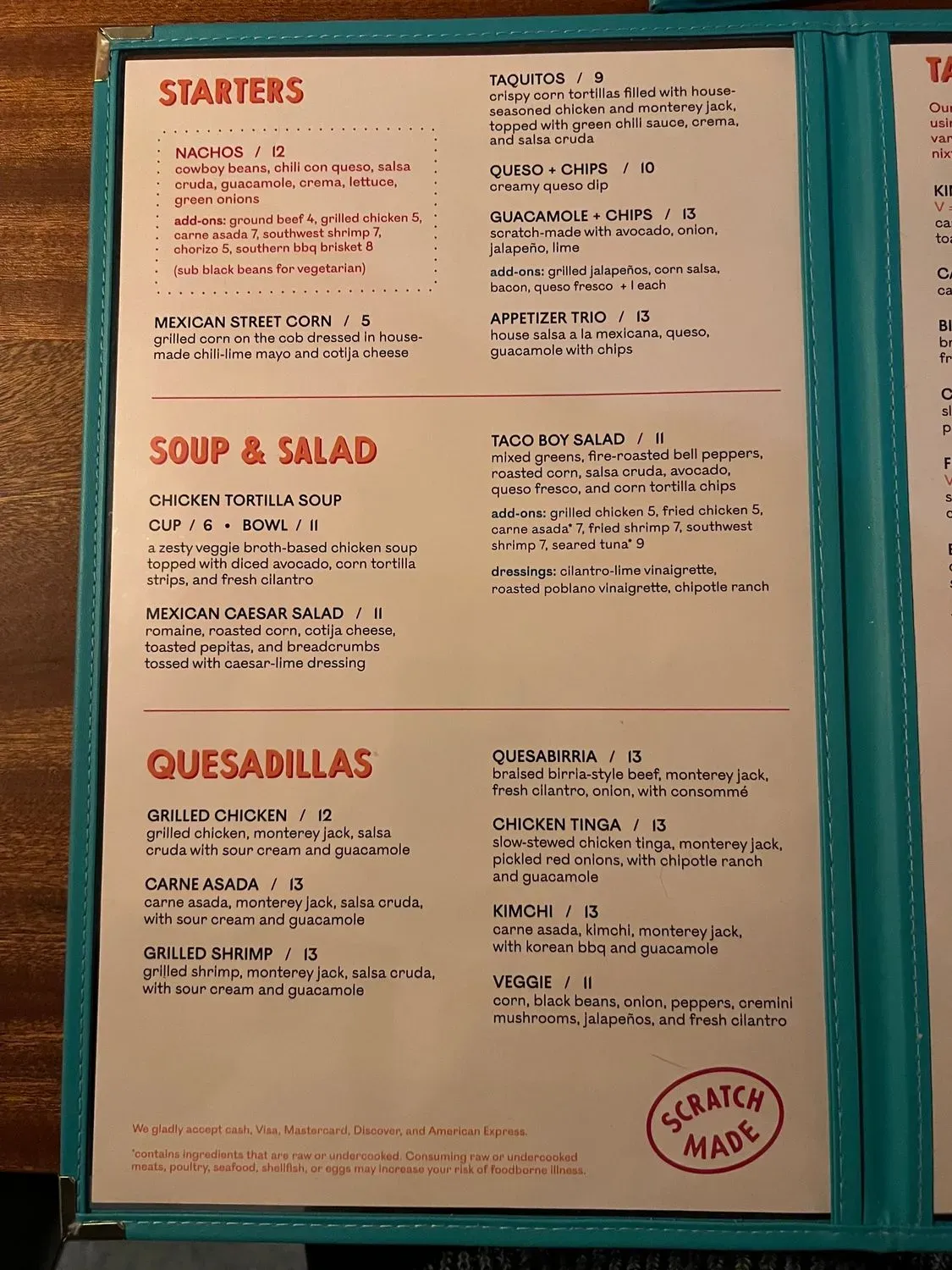 Menu 1