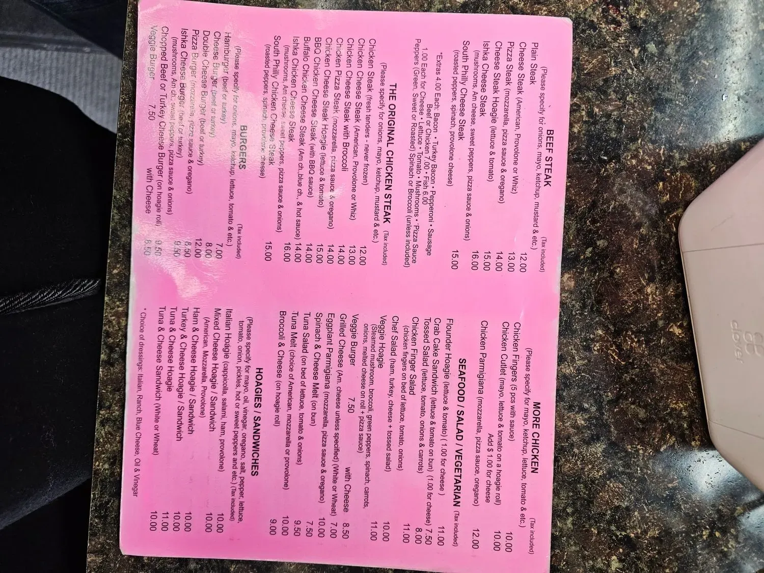 Menu 4