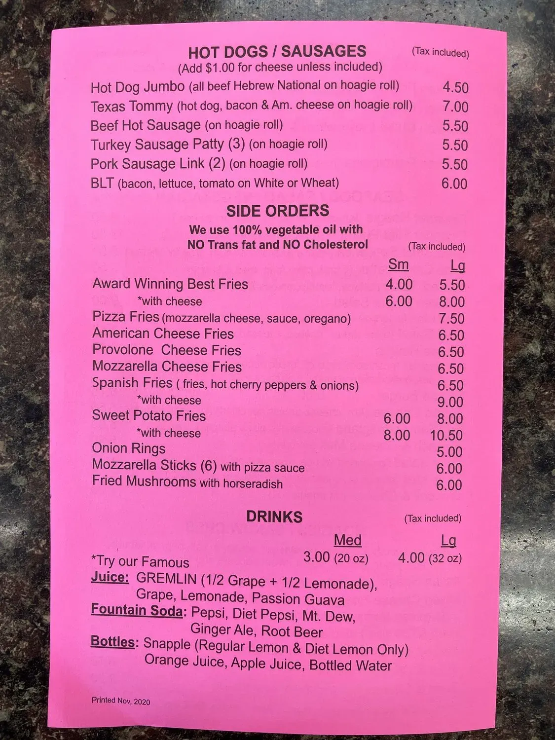 Menu 2