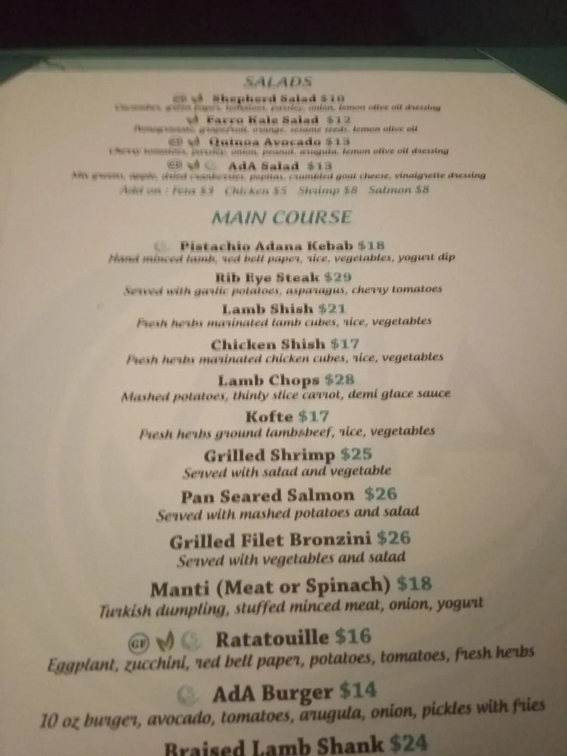 Menu 2