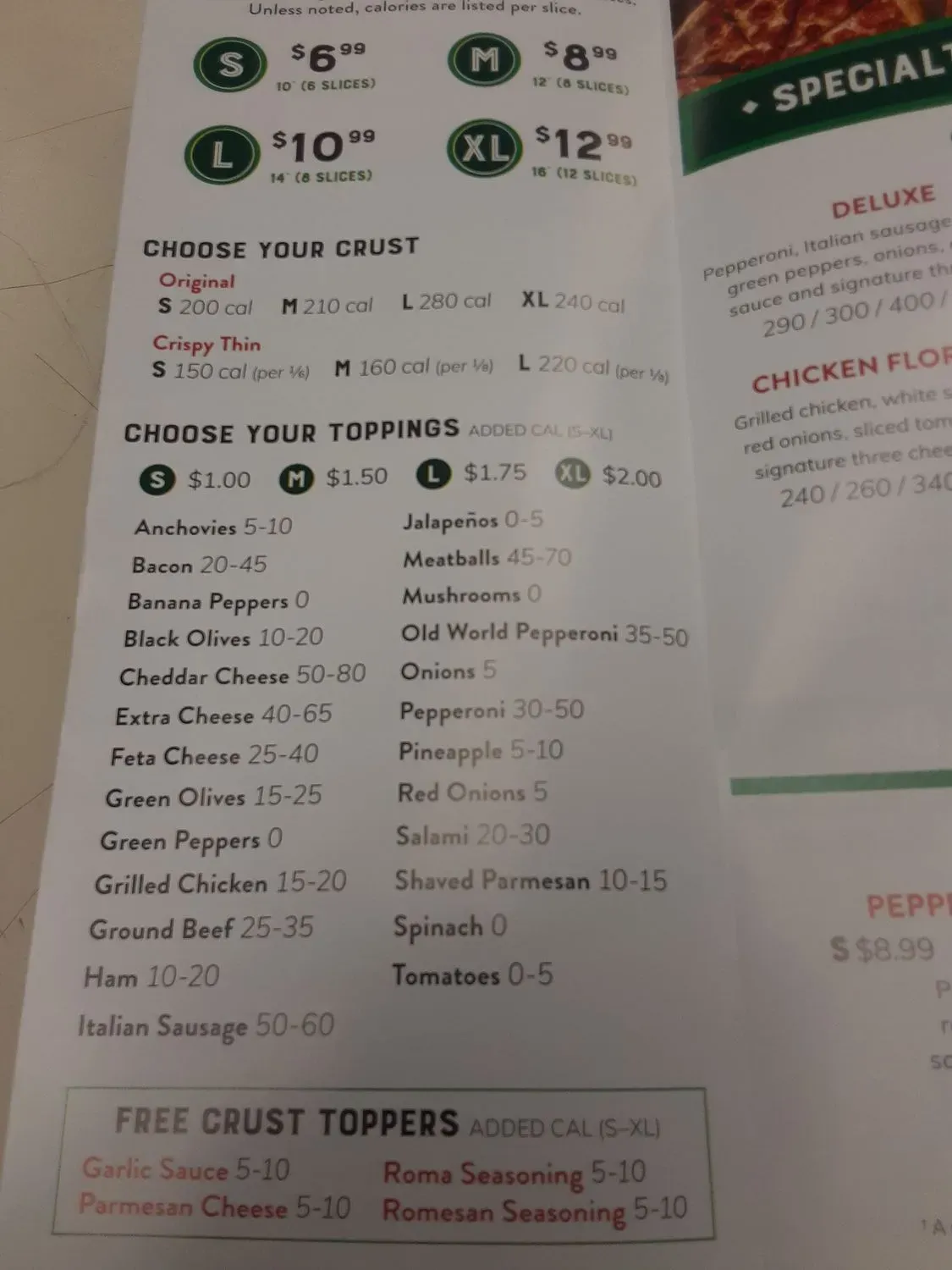 Menu 5