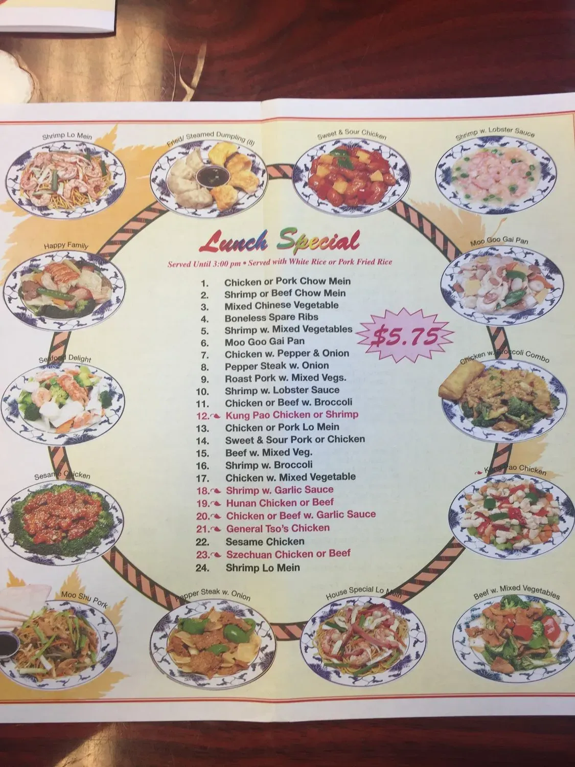 Menu 5