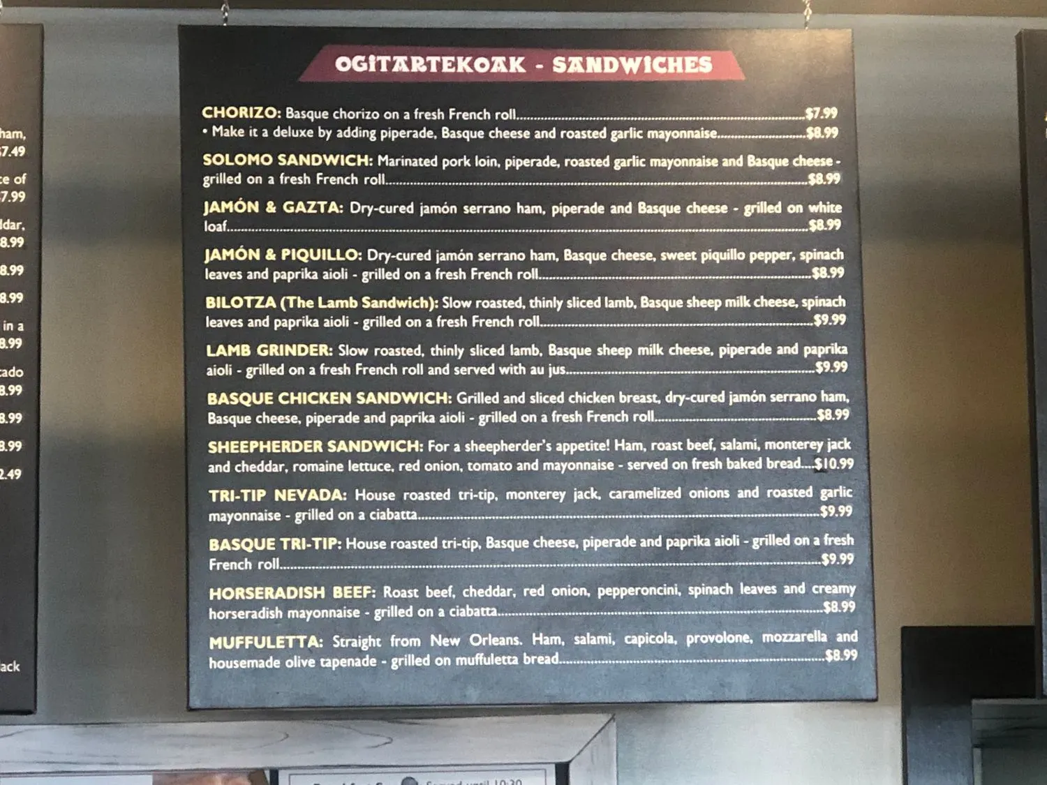 Menu 6