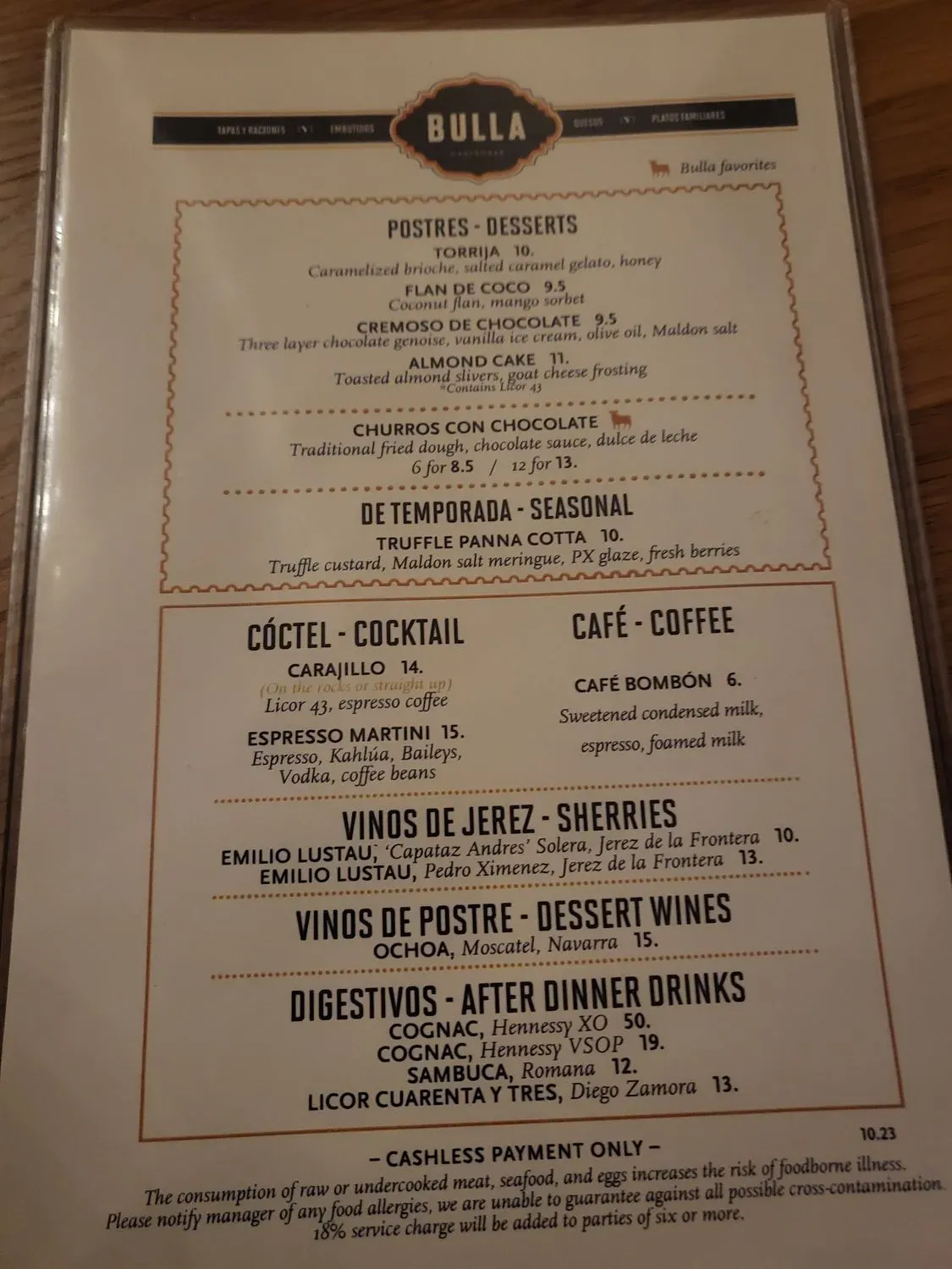 Menu 5