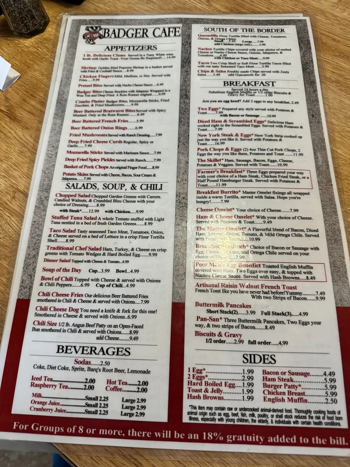 Menu 1