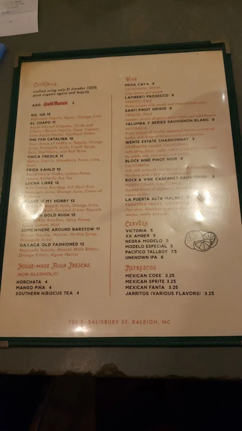 Menu 5