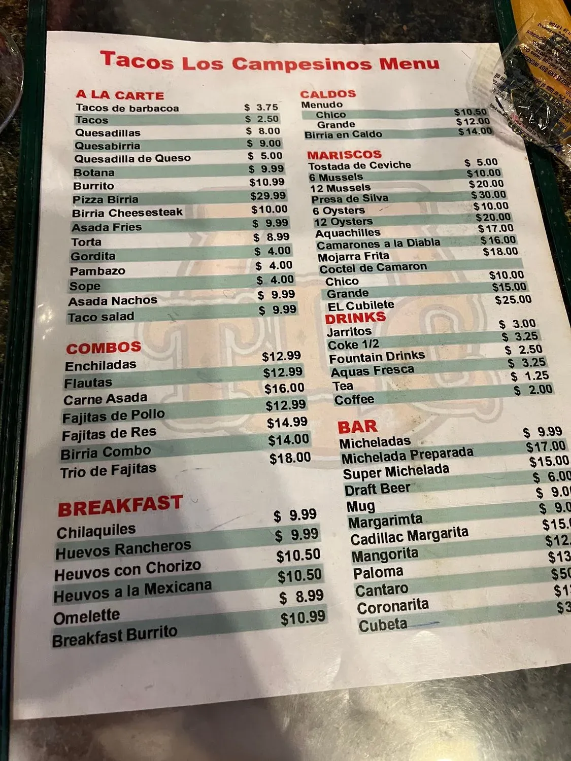 Menu 4