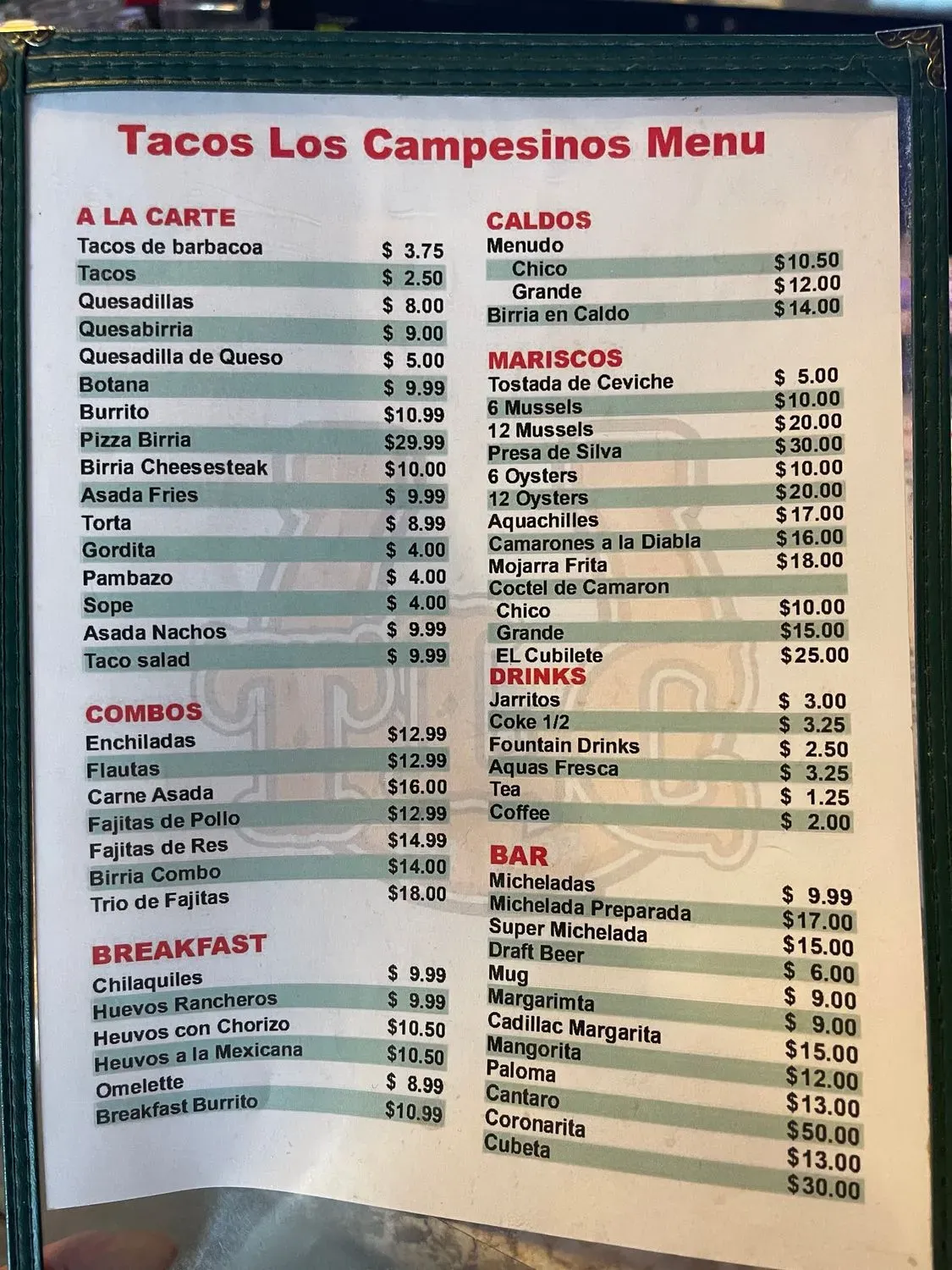 Menu 2