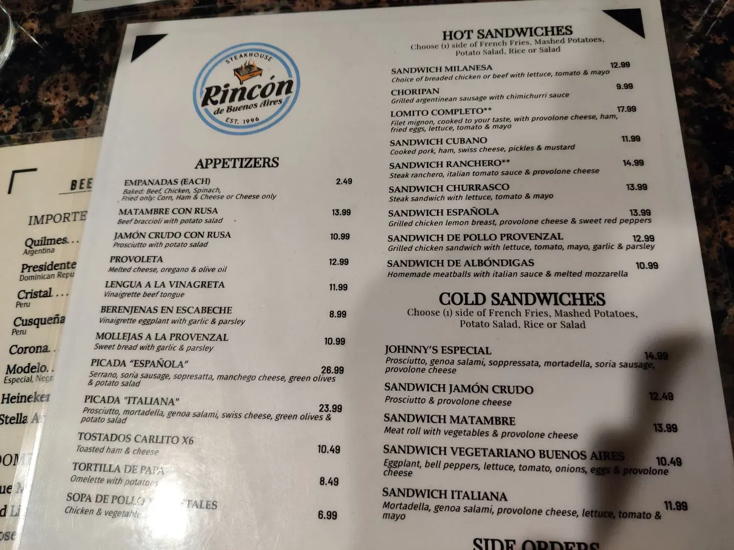 Menu 4