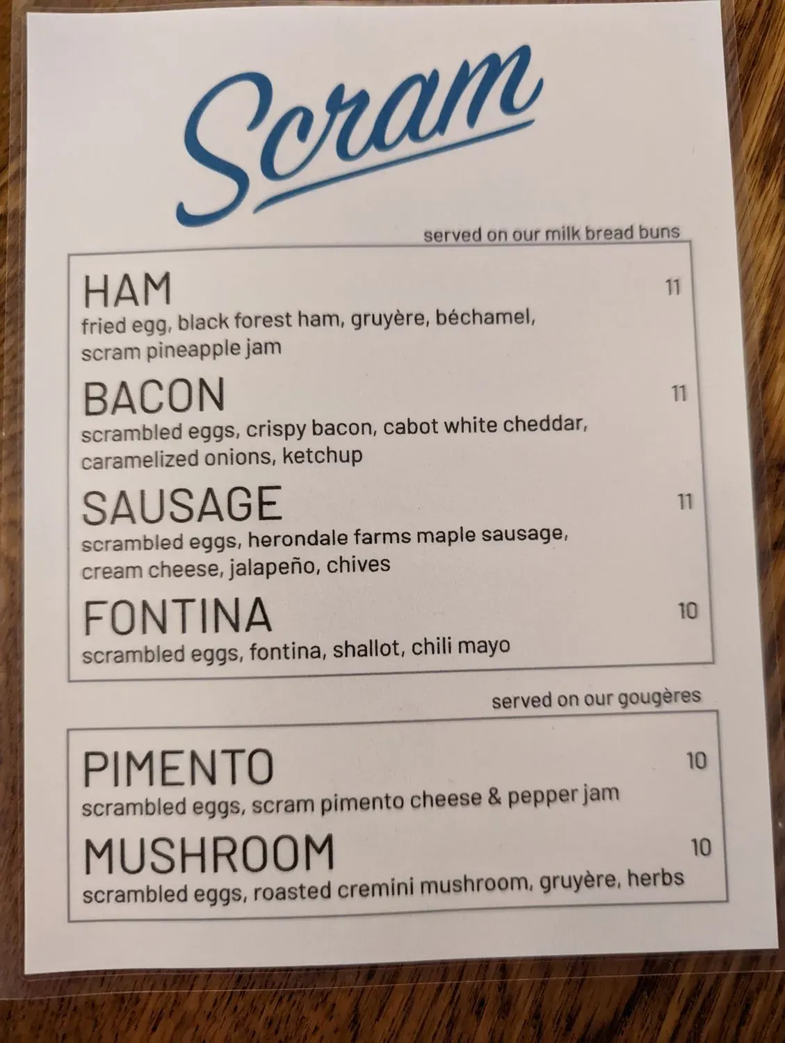 Menu 5