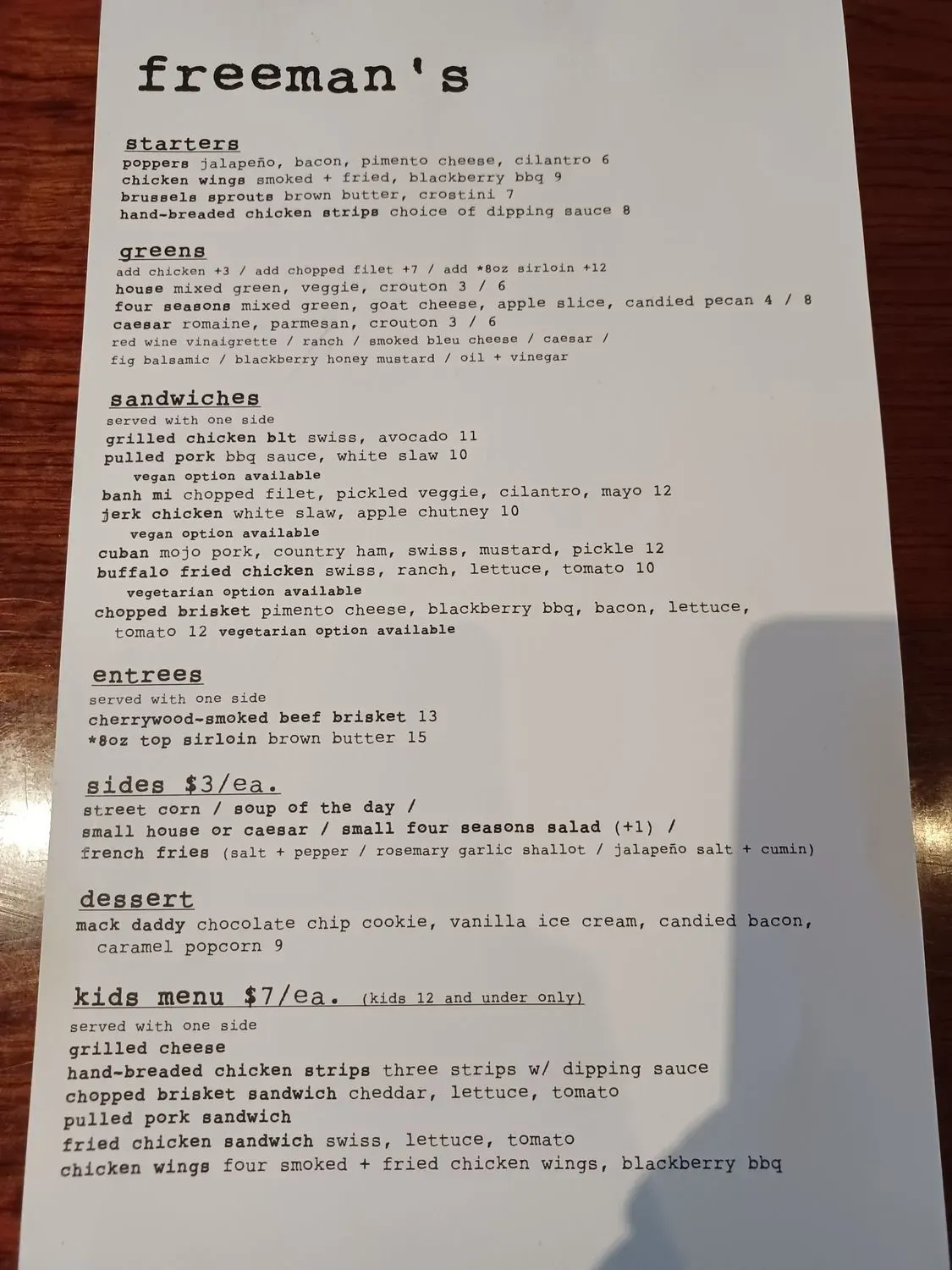 Menu 2