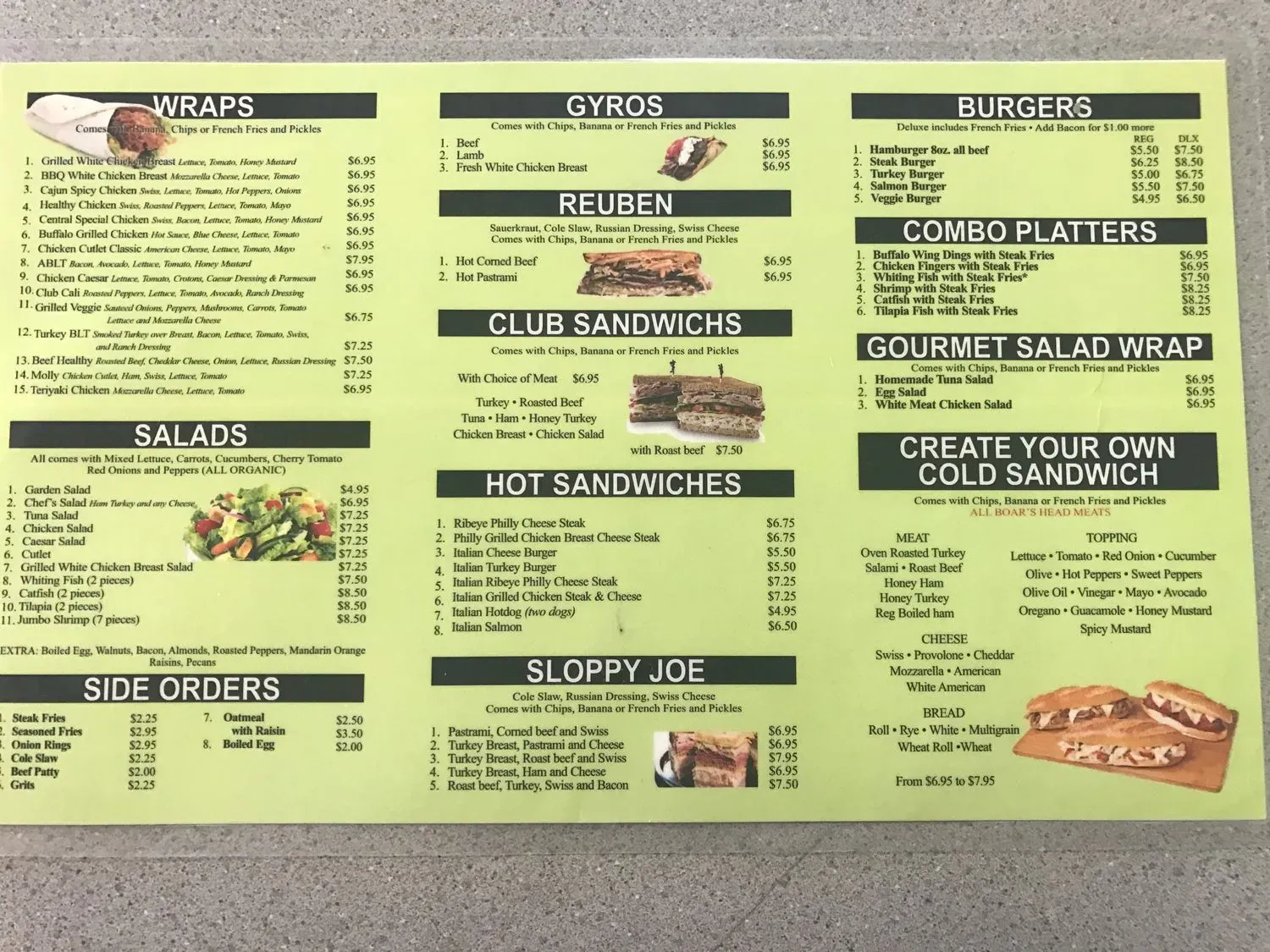 Menu 4