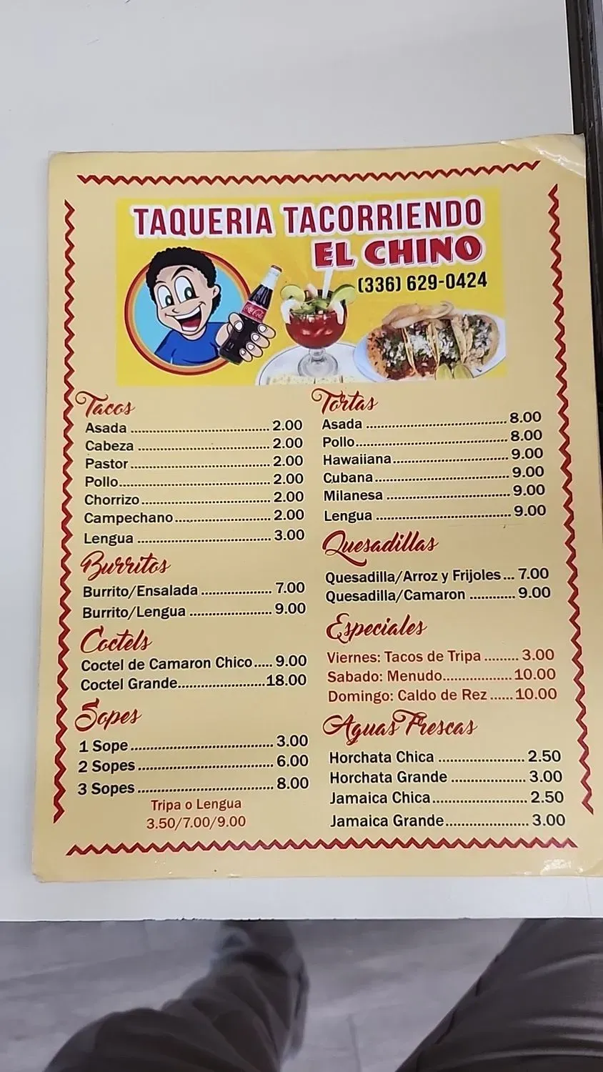 Menu 1