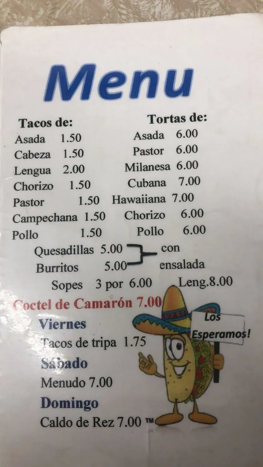 Menu 2