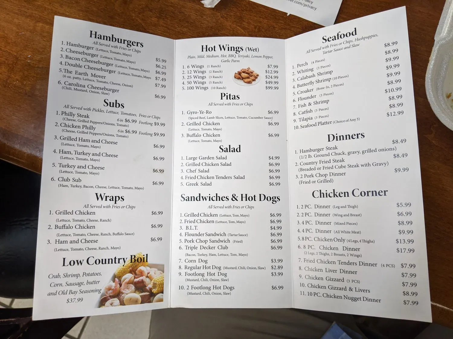 Menu 6