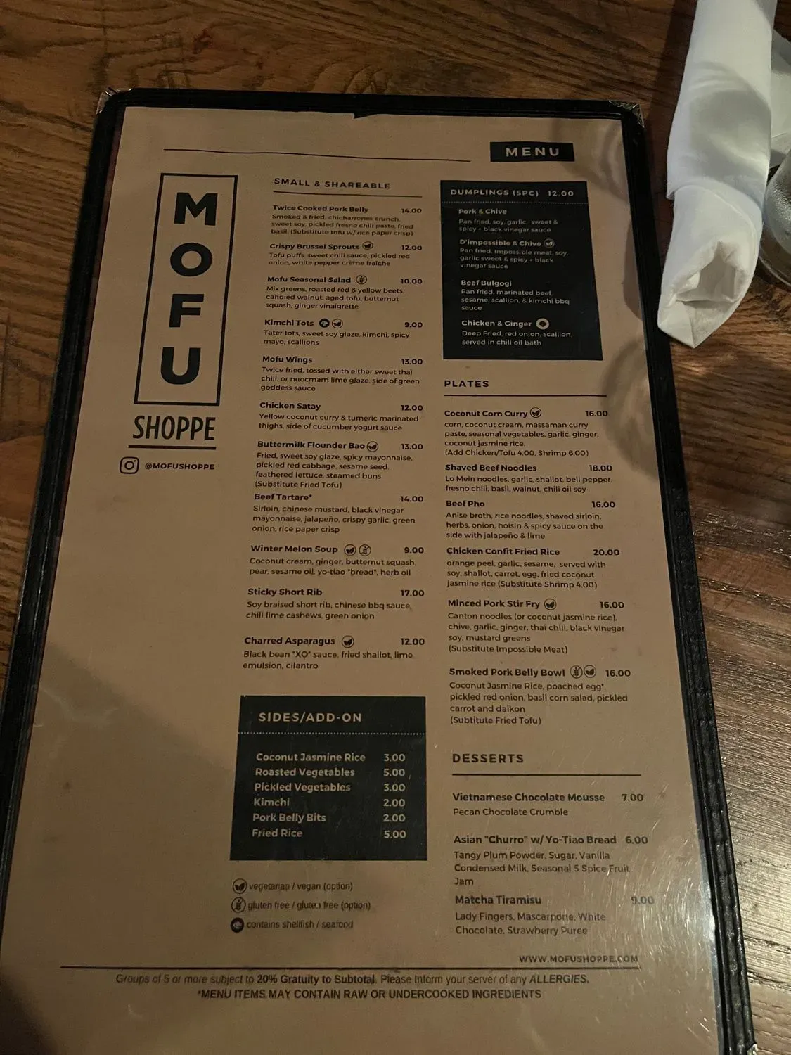 Menu 5