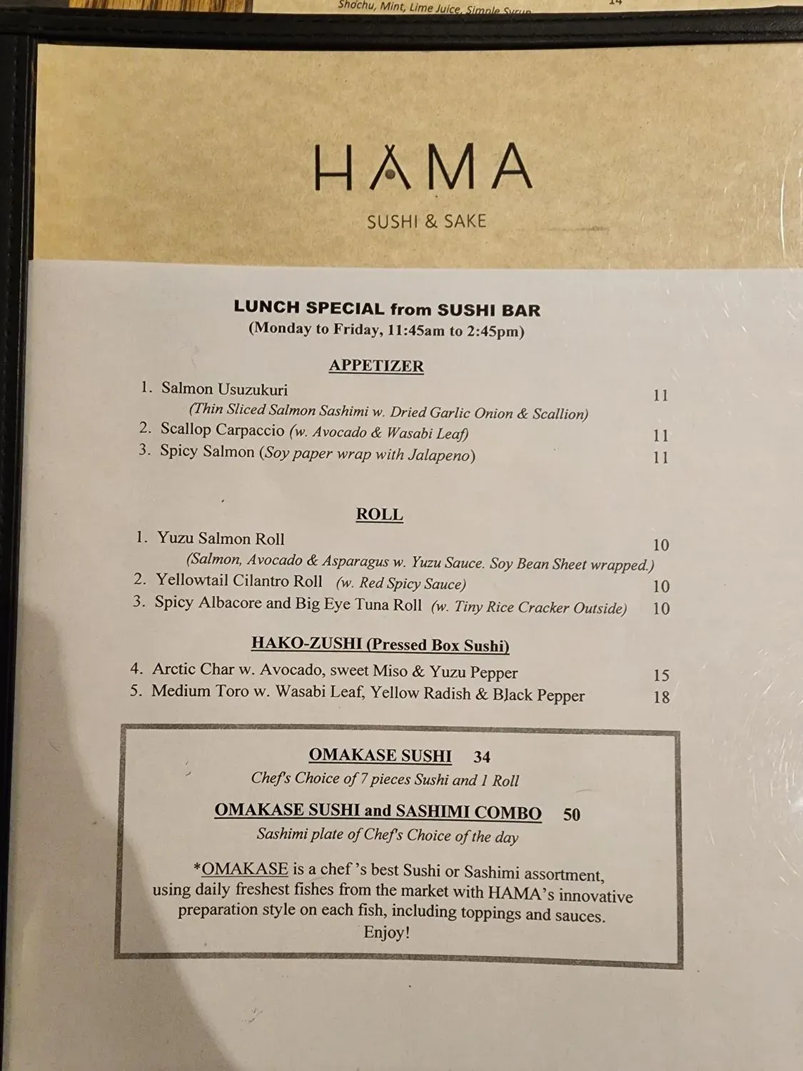 Menu 1