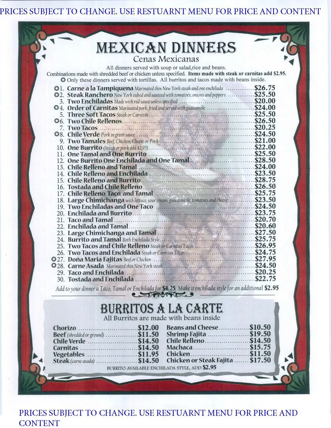 Menu 5