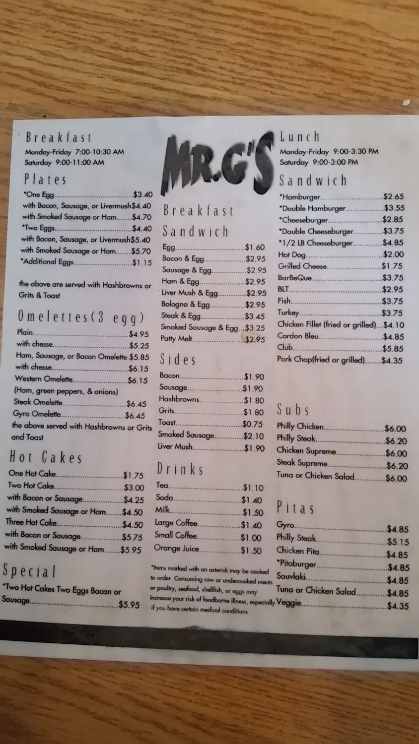 Menu 6