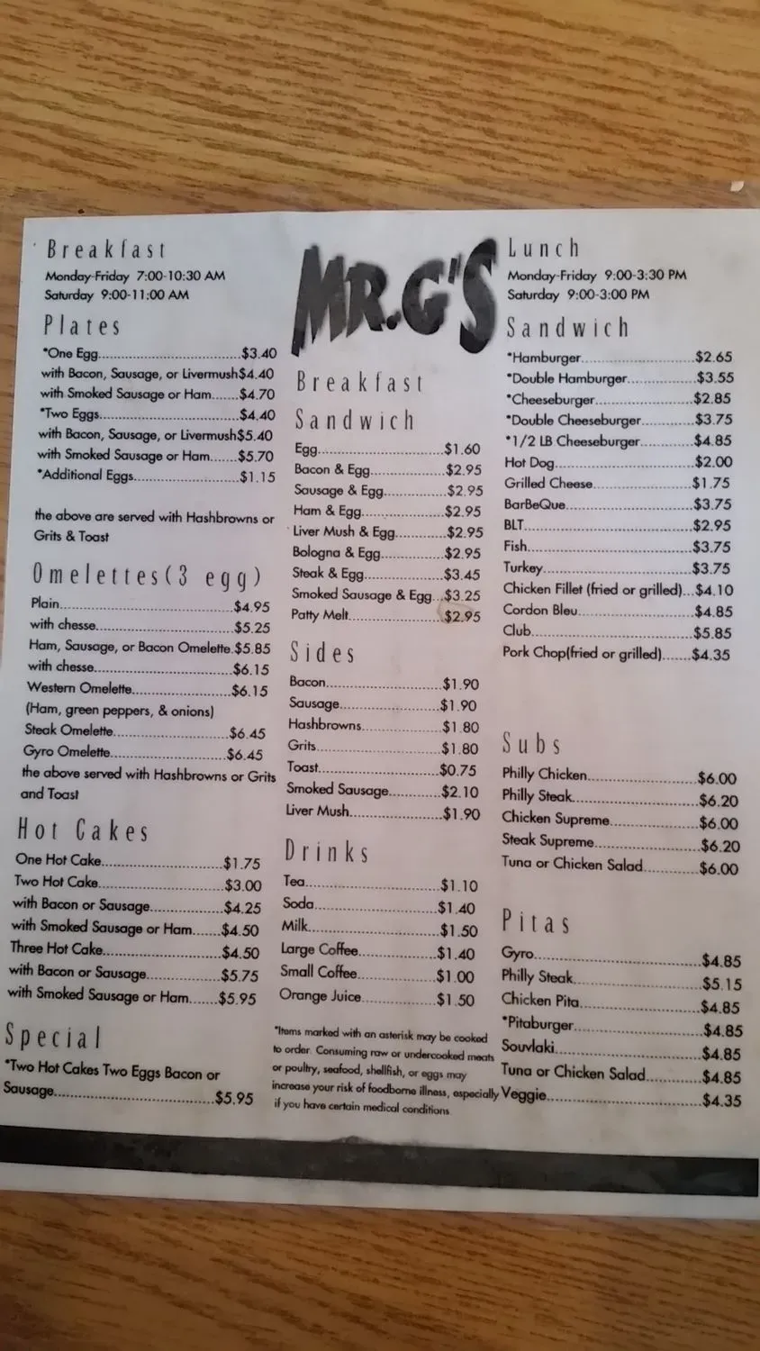 Menu 6