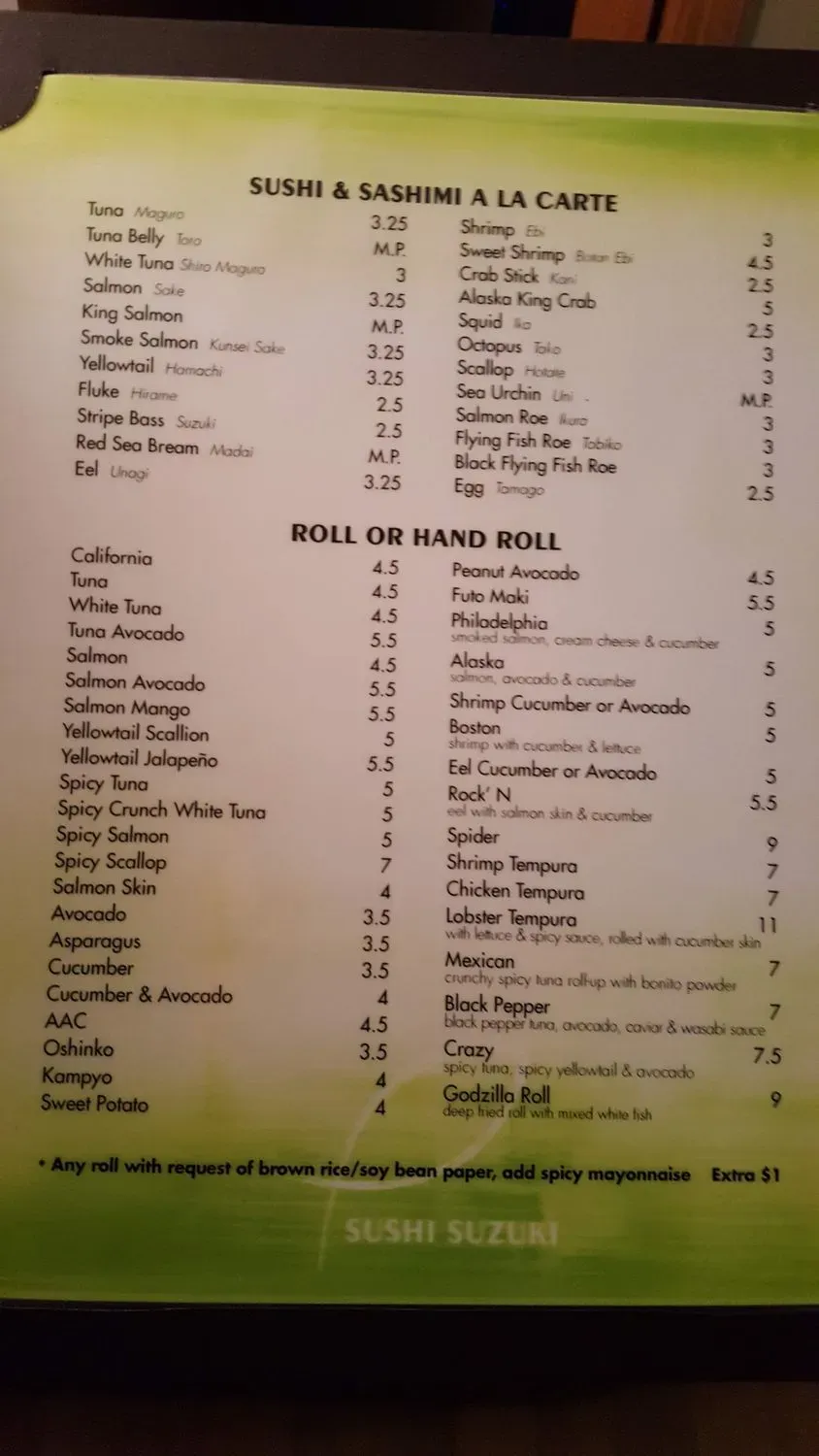 Menu 6