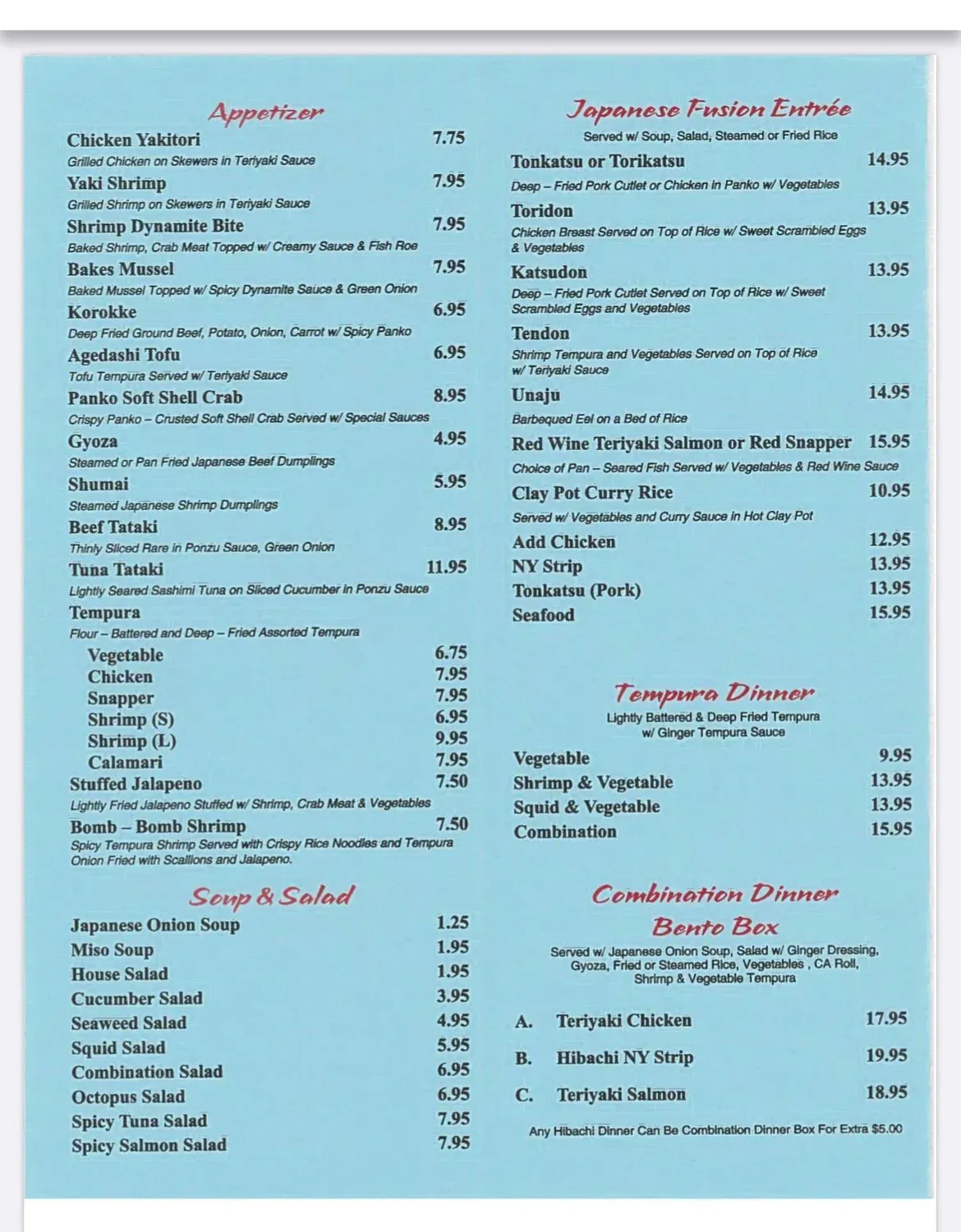 Menu 4