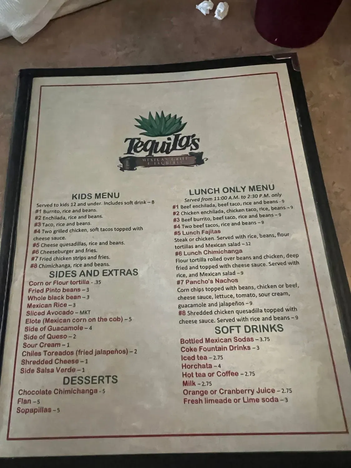 Menu 1