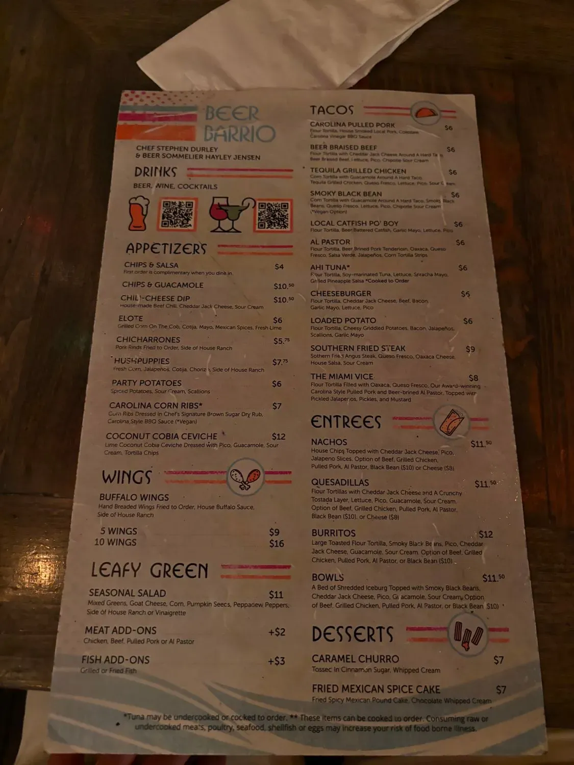 Menu 2