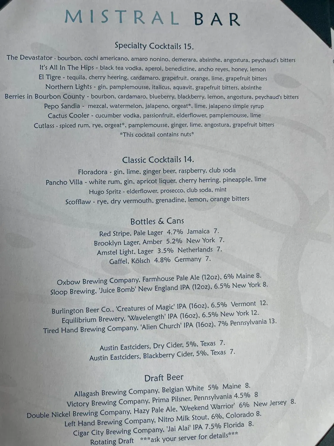 Menu 5