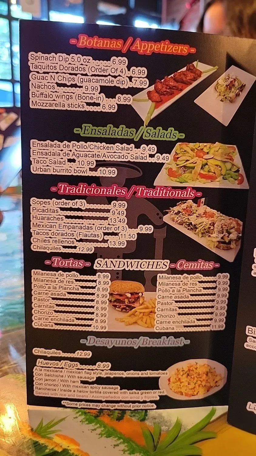 Menu 4