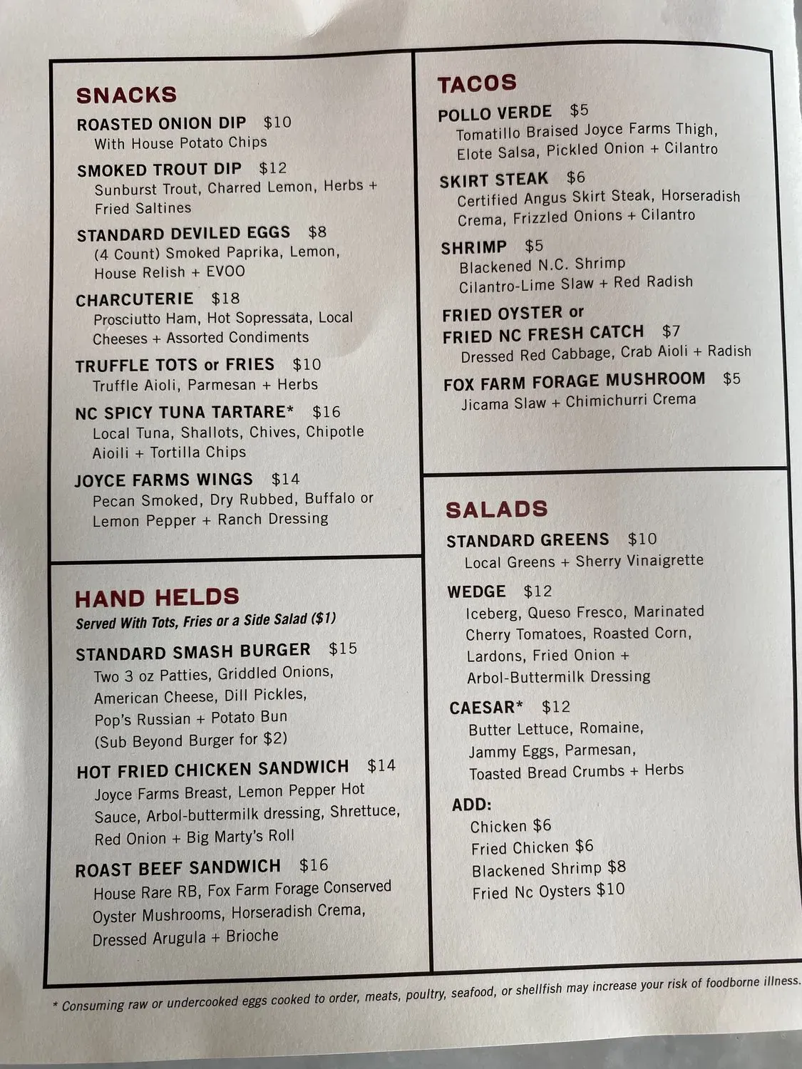 Menu 1