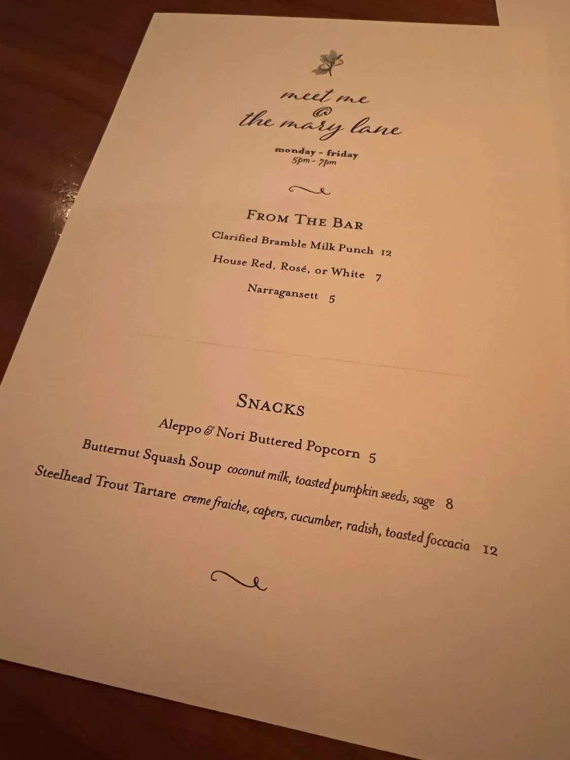 Menu 5