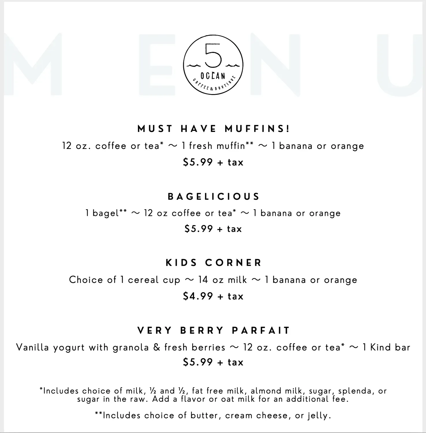 Menu 1