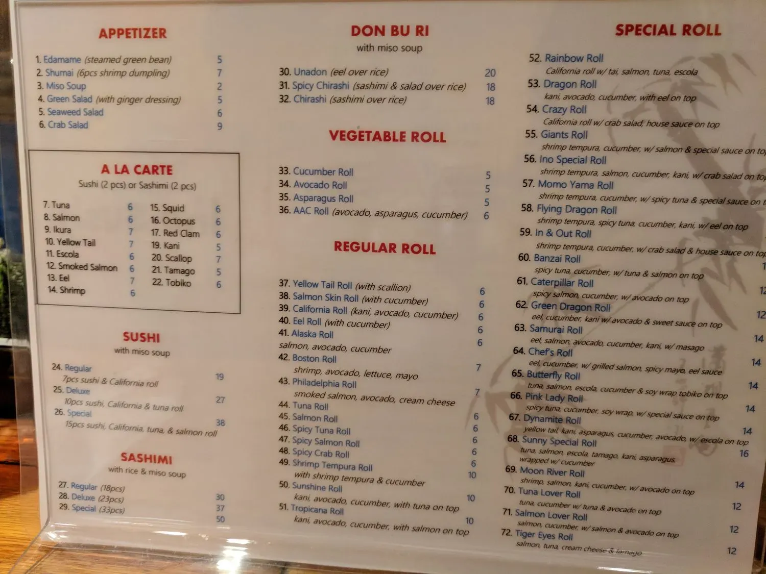 Menu 6