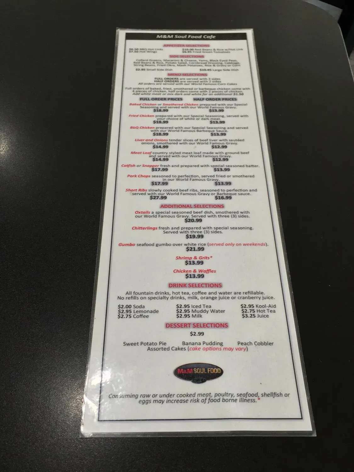 Menu 4