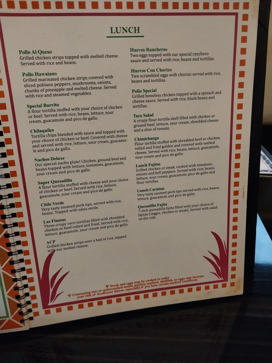 Menu 6