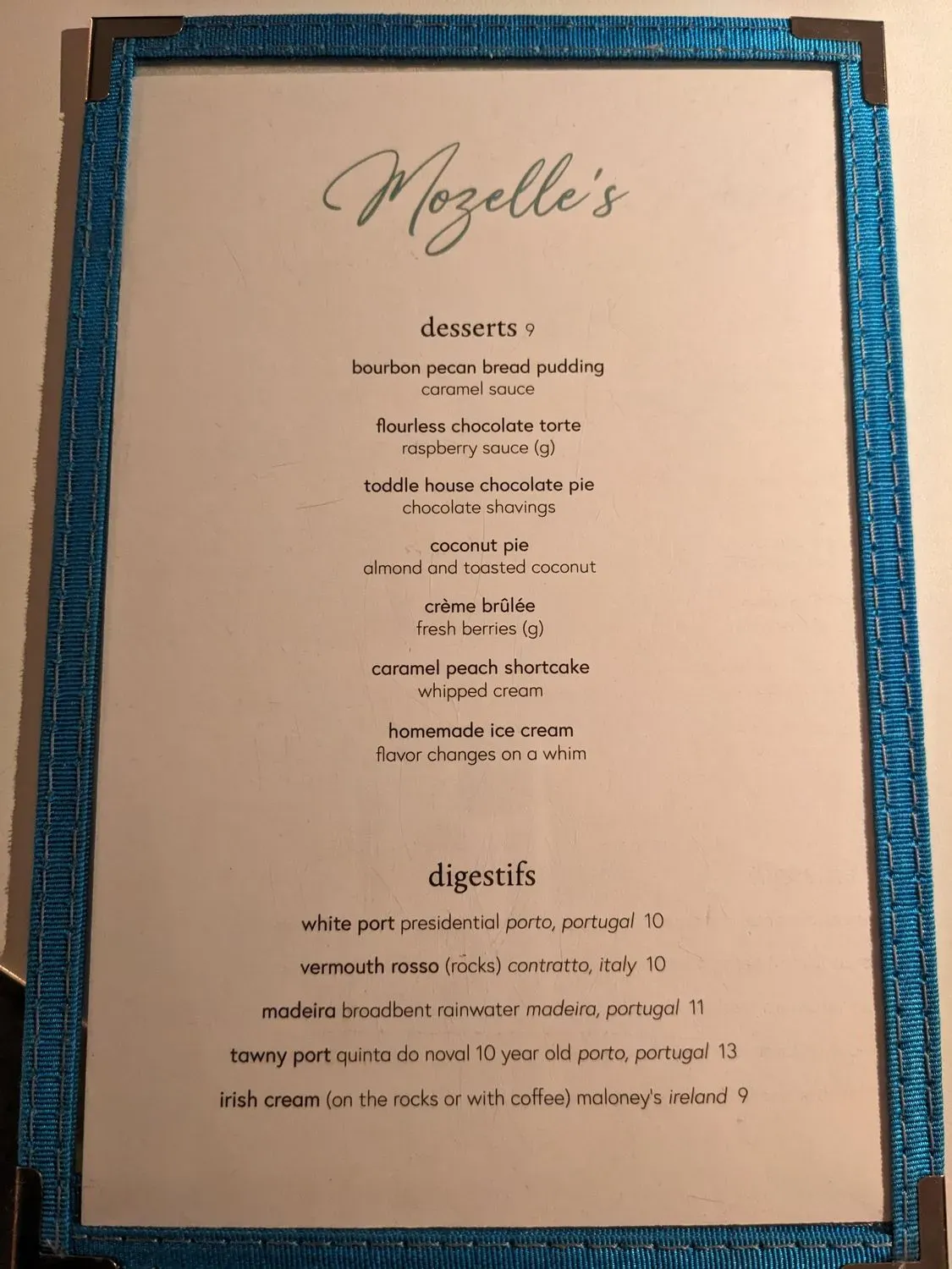 Menu 6