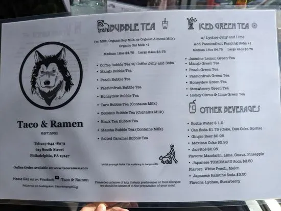 Menu 5