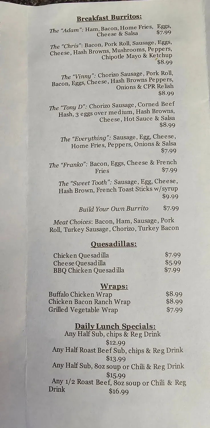 Menu 4