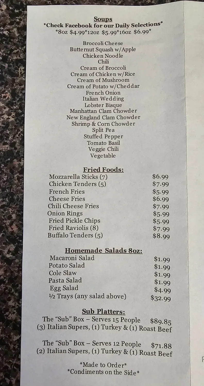 Menu 2