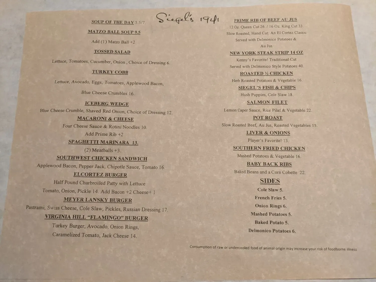 Menu 4