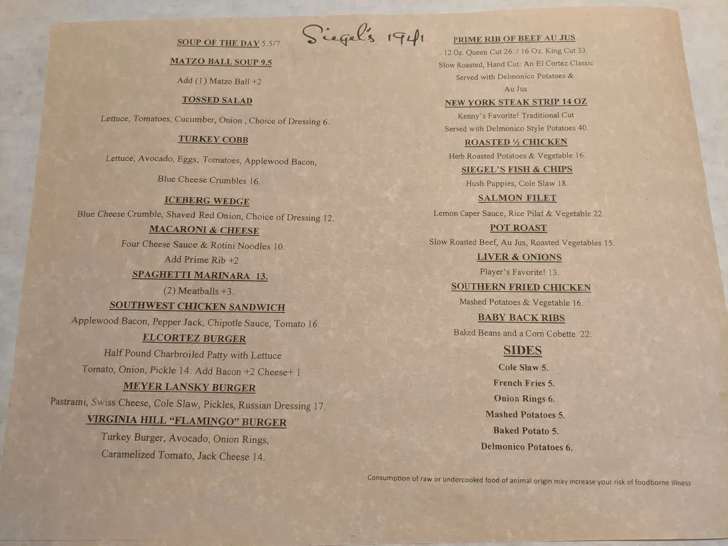 Menu 4