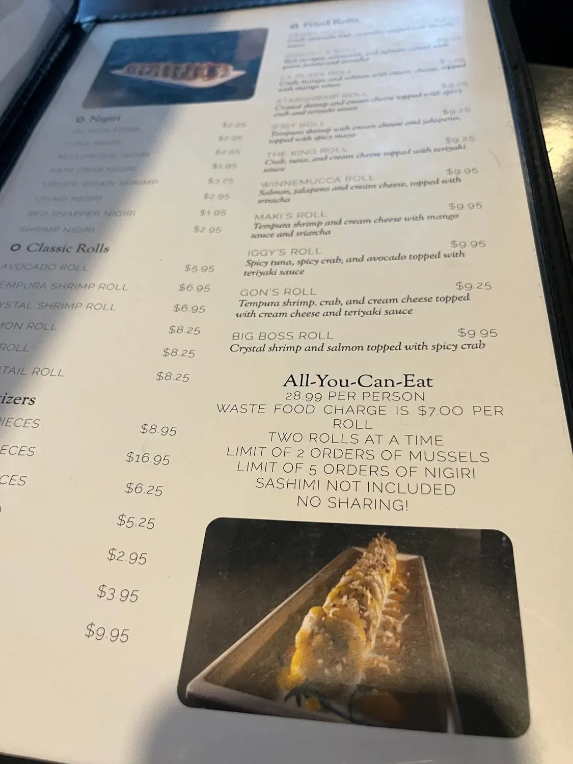 Las Arenitas Sushi Restaurant Menu - Updated October 2025