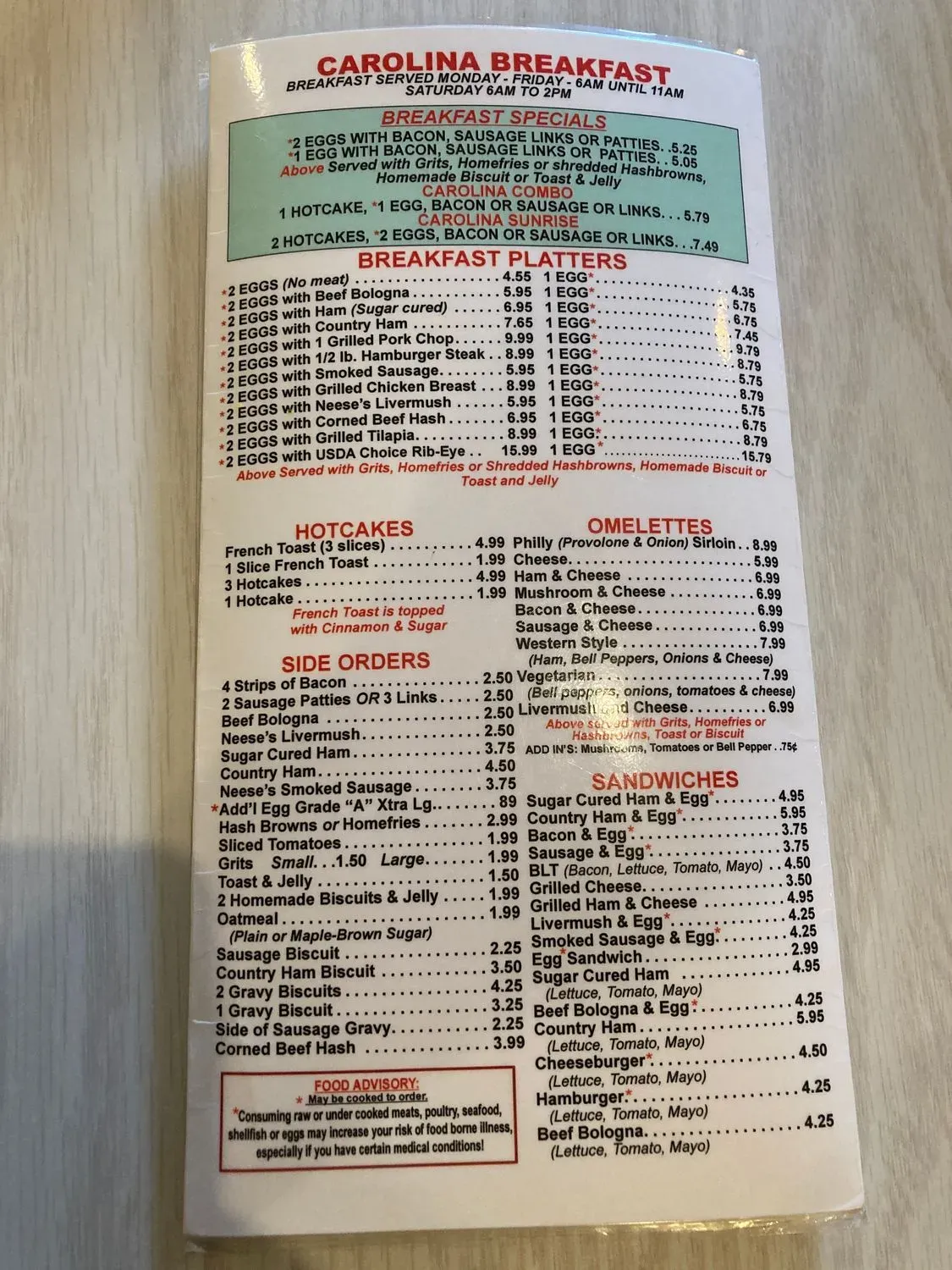 Menu 4