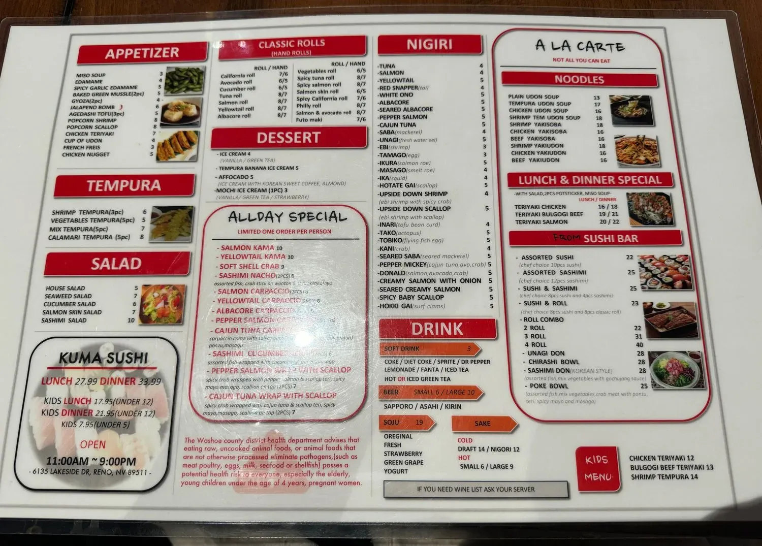 Menu 4