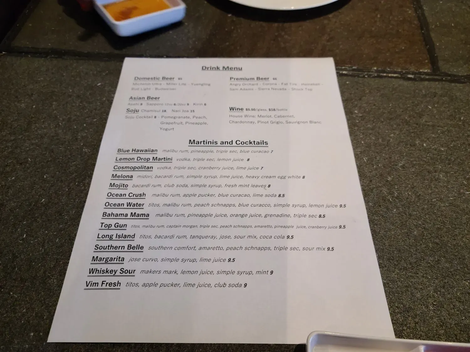 Menu 6