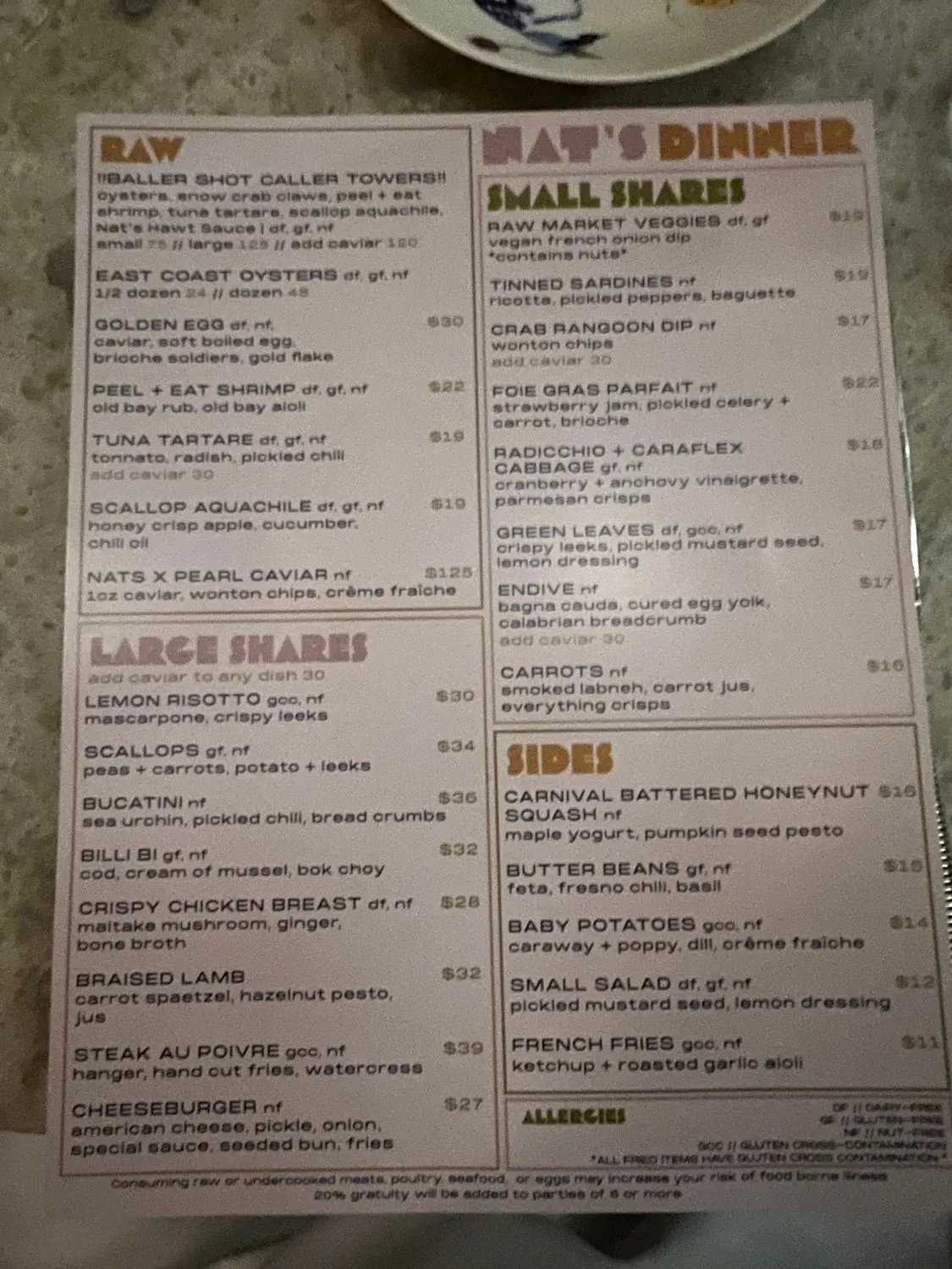 Menu 4