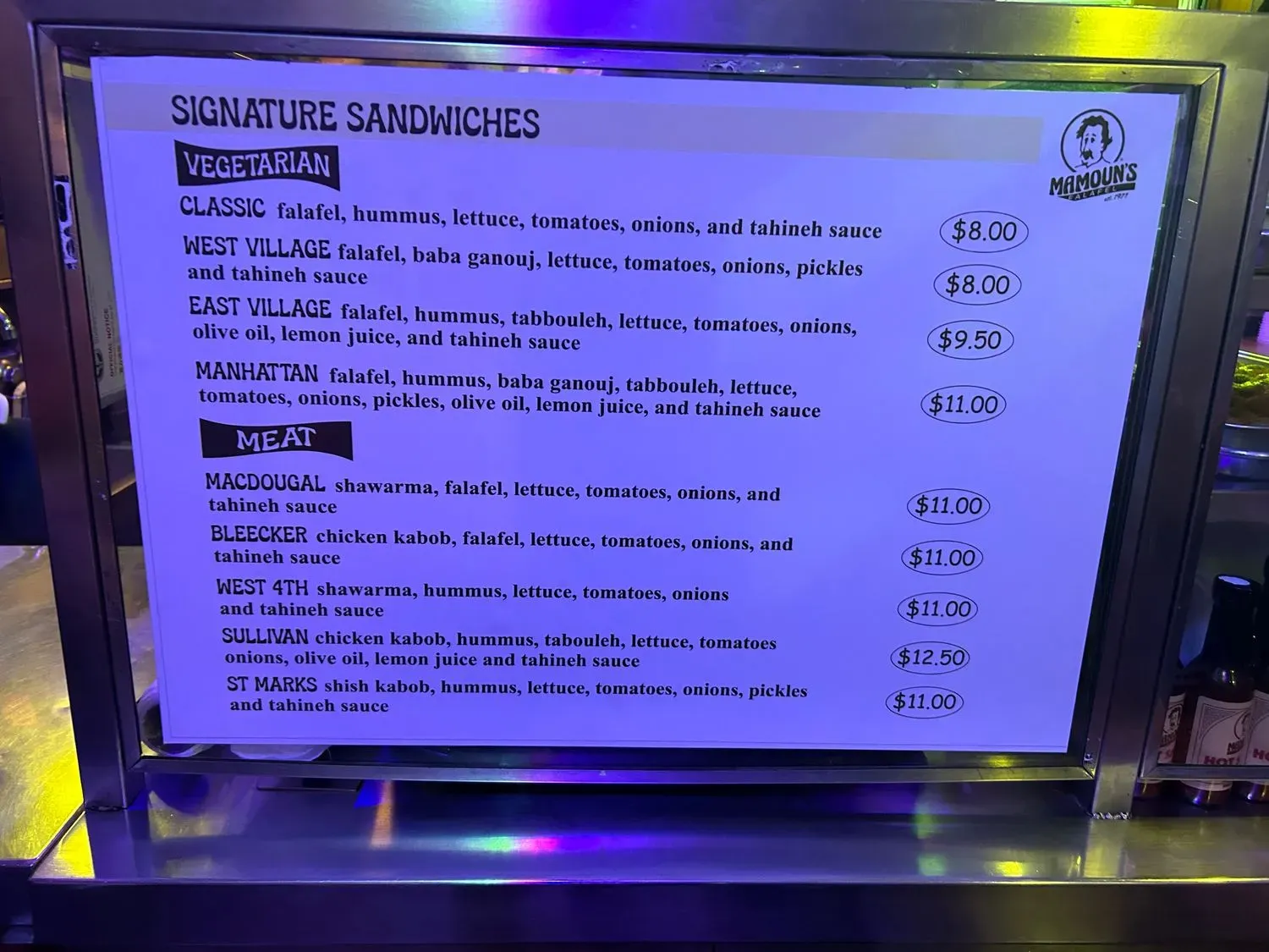 Menu 5