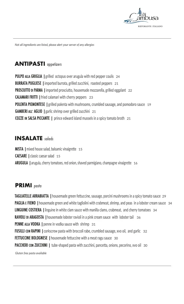 Menu 1